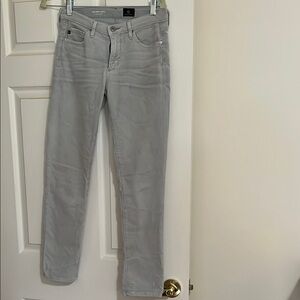 AG Adriano Goldschmied Light Gray corduroy